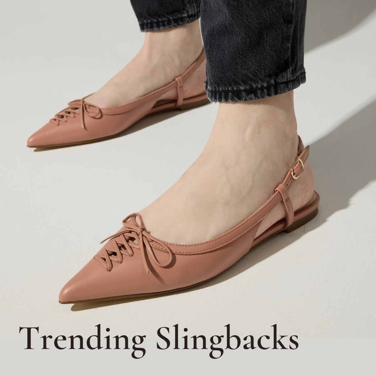 Vanessa leather slingback shoes for women