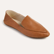 VIVINA CRASHBACK LOAFER IN WHISKEY LEATHER - Yosi Samra  - Women's Flats