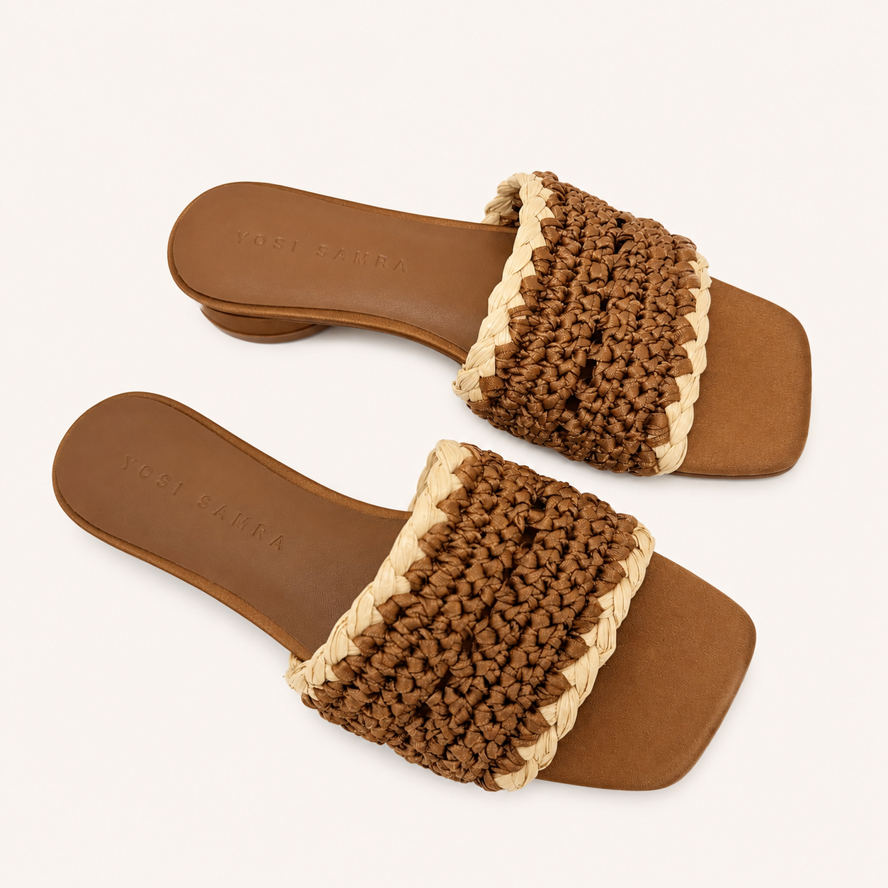 VALENCIA SANDAL IN WHISKEY RAFFIA