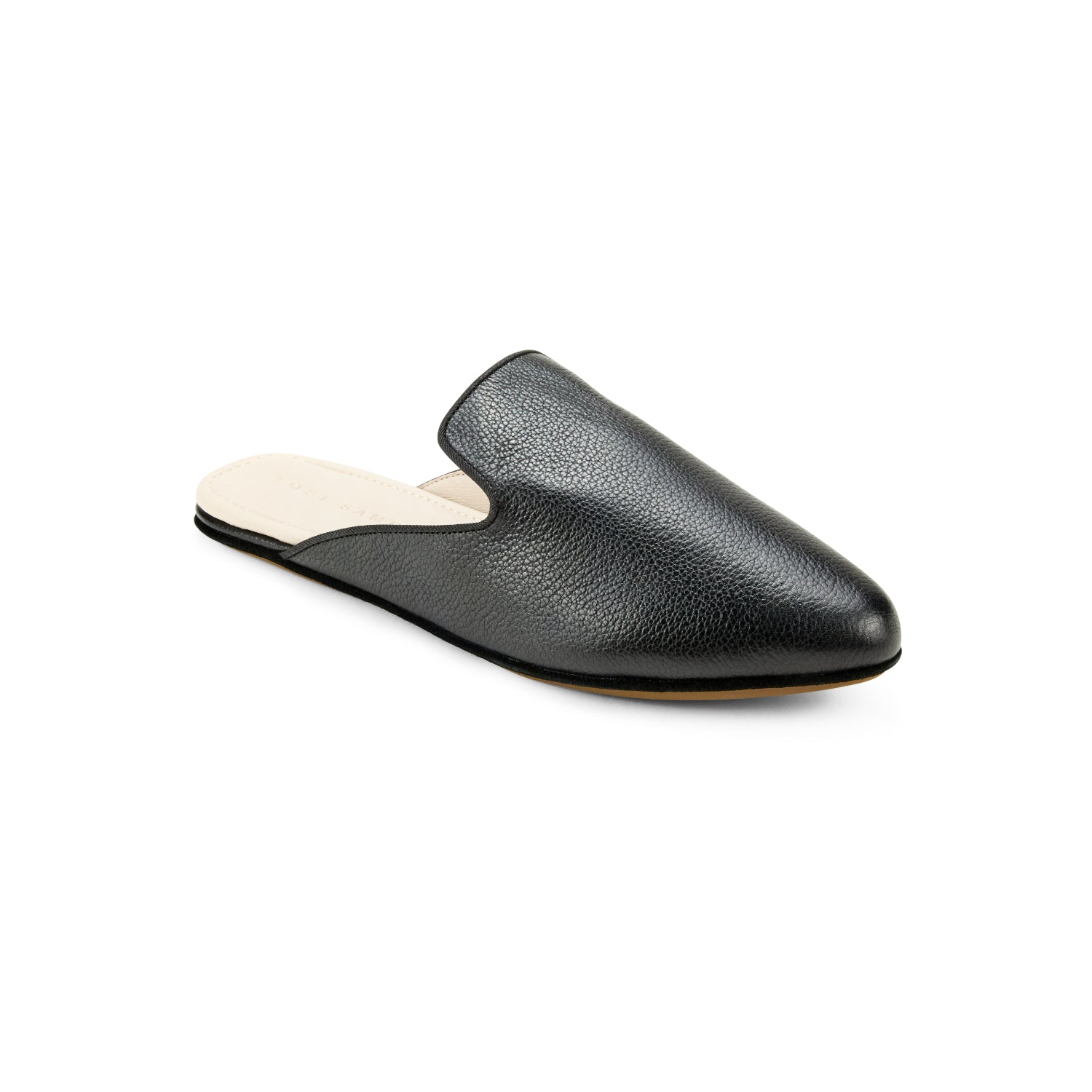 Vidi Black Leather Mule - Yosi Samra  - Footwear