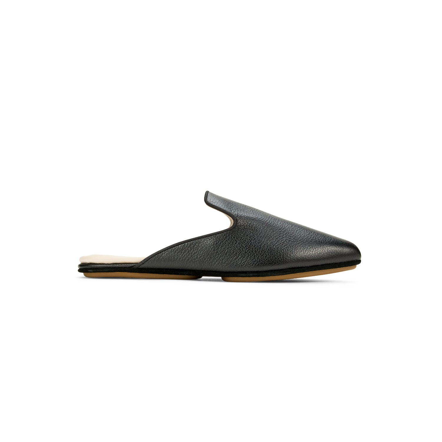 Vidi Black Leather Mule - Yosi Samra  - Footwear