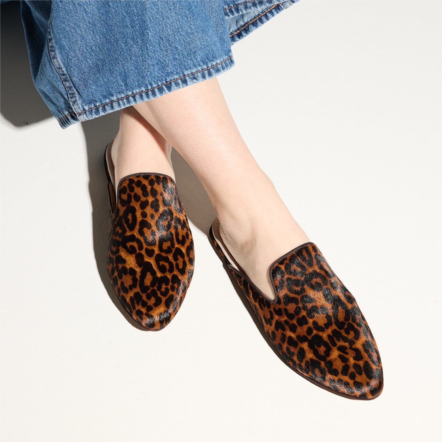 Vidi Leopard Calf Hair Mule - Yosi Samra  - Footwear