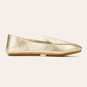 Vivina Crashback Loafer in Gold Leather