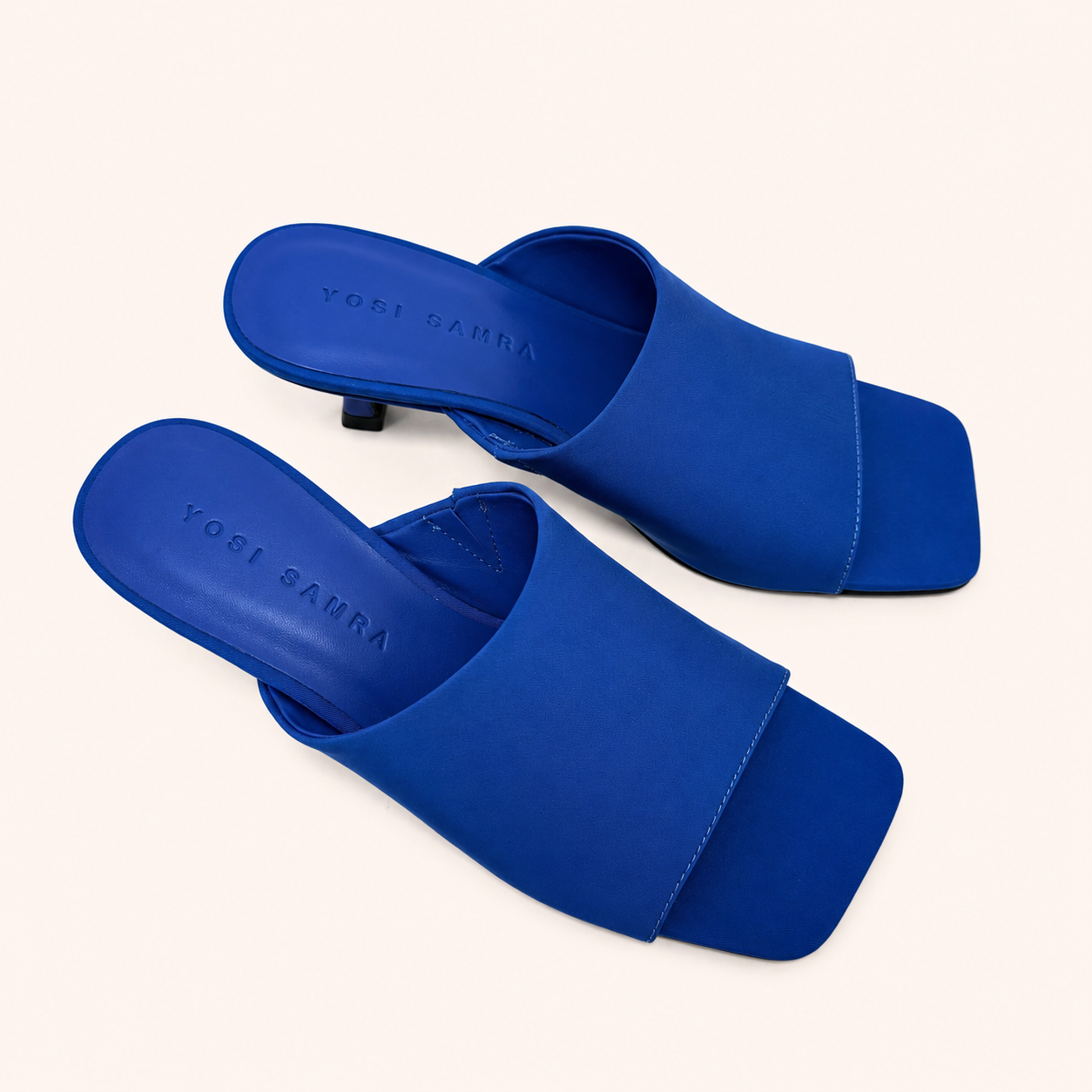 WREN HEEL IN LAPIS NYLON