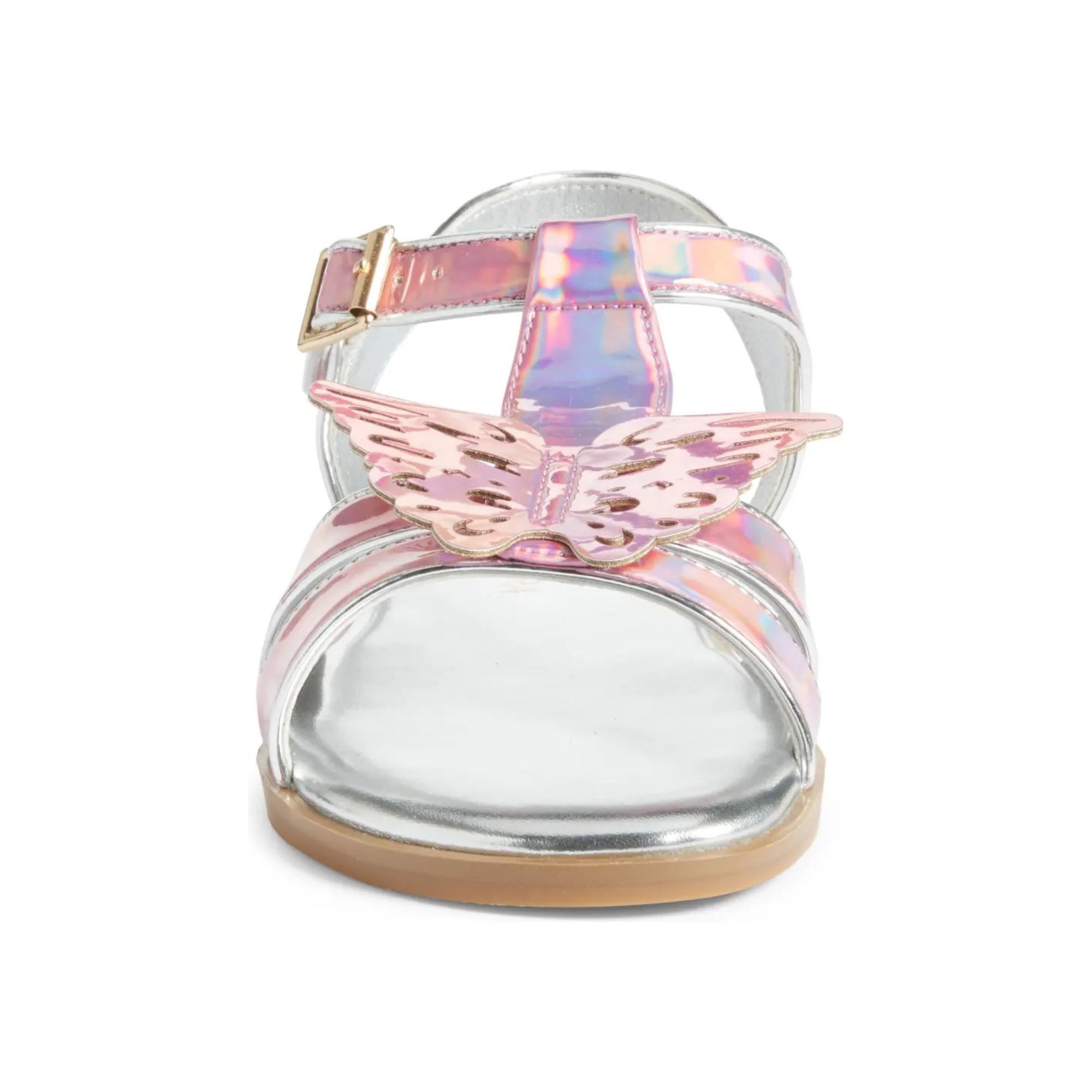 Miss Butterfly Sandal in Rainbow Iridescent Kids