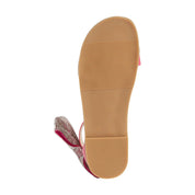 Miss Cambelle Crystal Bow Sandal in Hot Pink Patent - Kids - Yosi Samra  - Kids' Sandals