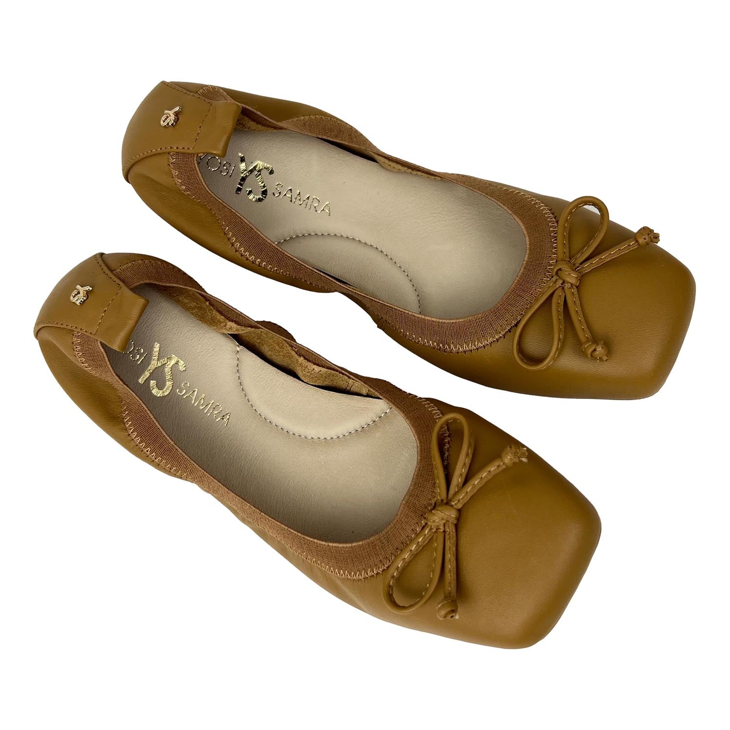 Caroline Ballet Flat in Whiskey Leather