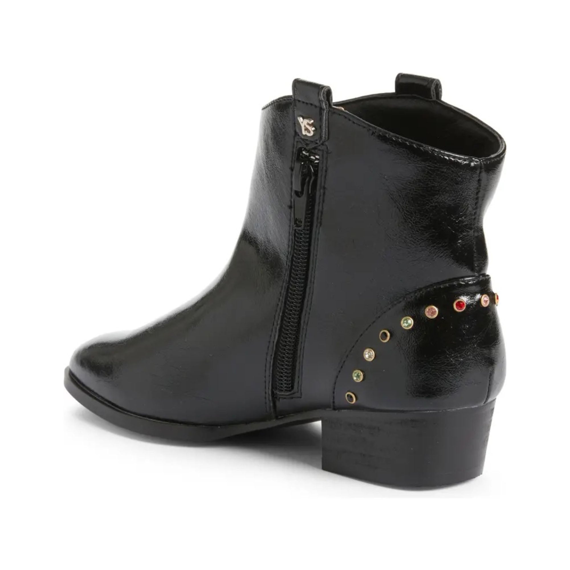 Miss Dallas Gem Western Boot in Black - Kids - Yosi Samra  - Kids' Boots