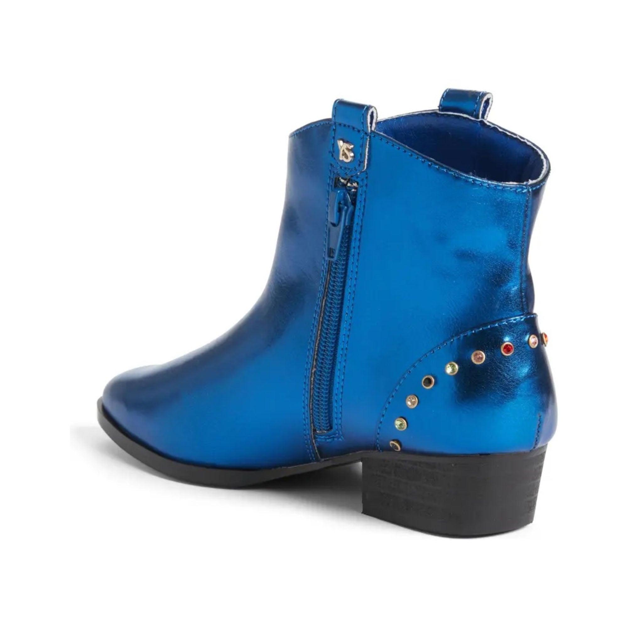 Miss Dallas Gem Western Boot in Blue - Kids - Yosi Samra  - Kids' Boots