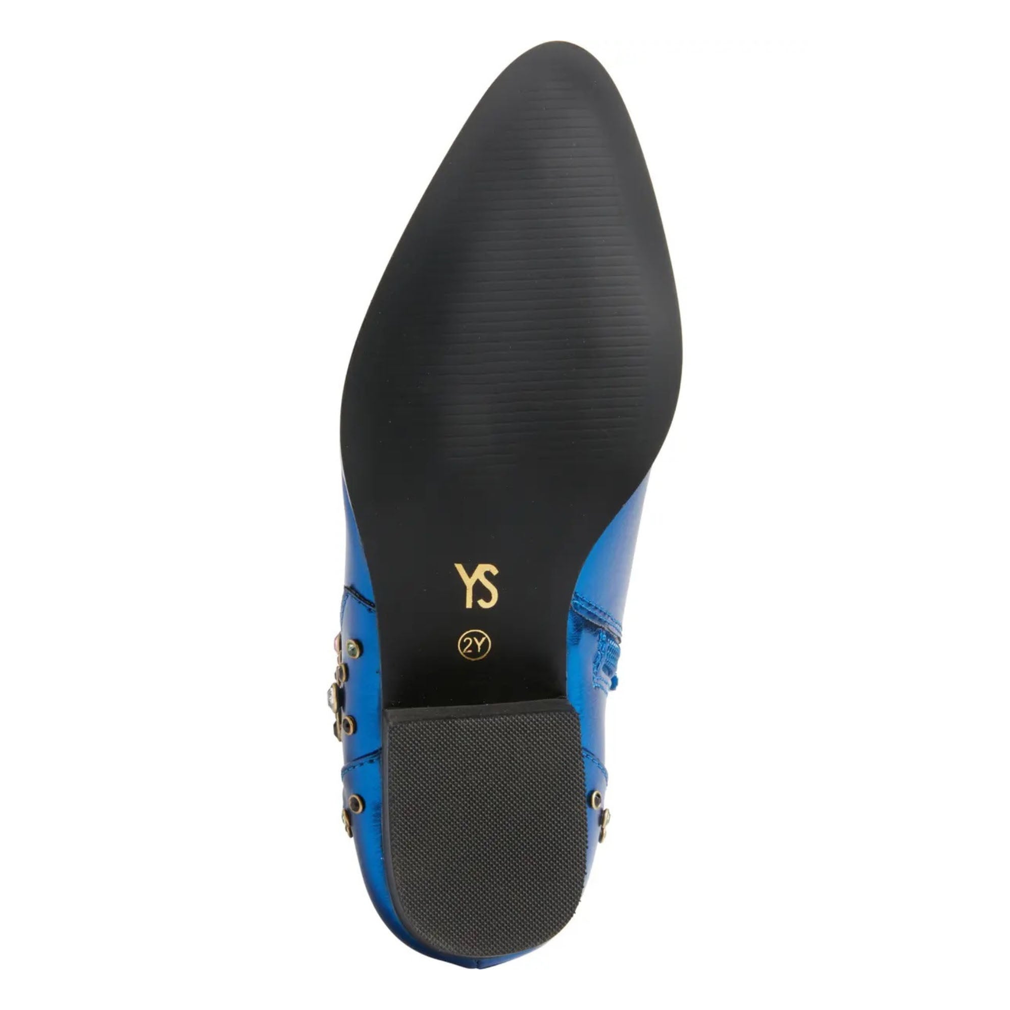 Miss Dallas Gem Western Boot in Blue - Kids - Yosi Samra  - Kids' Boots