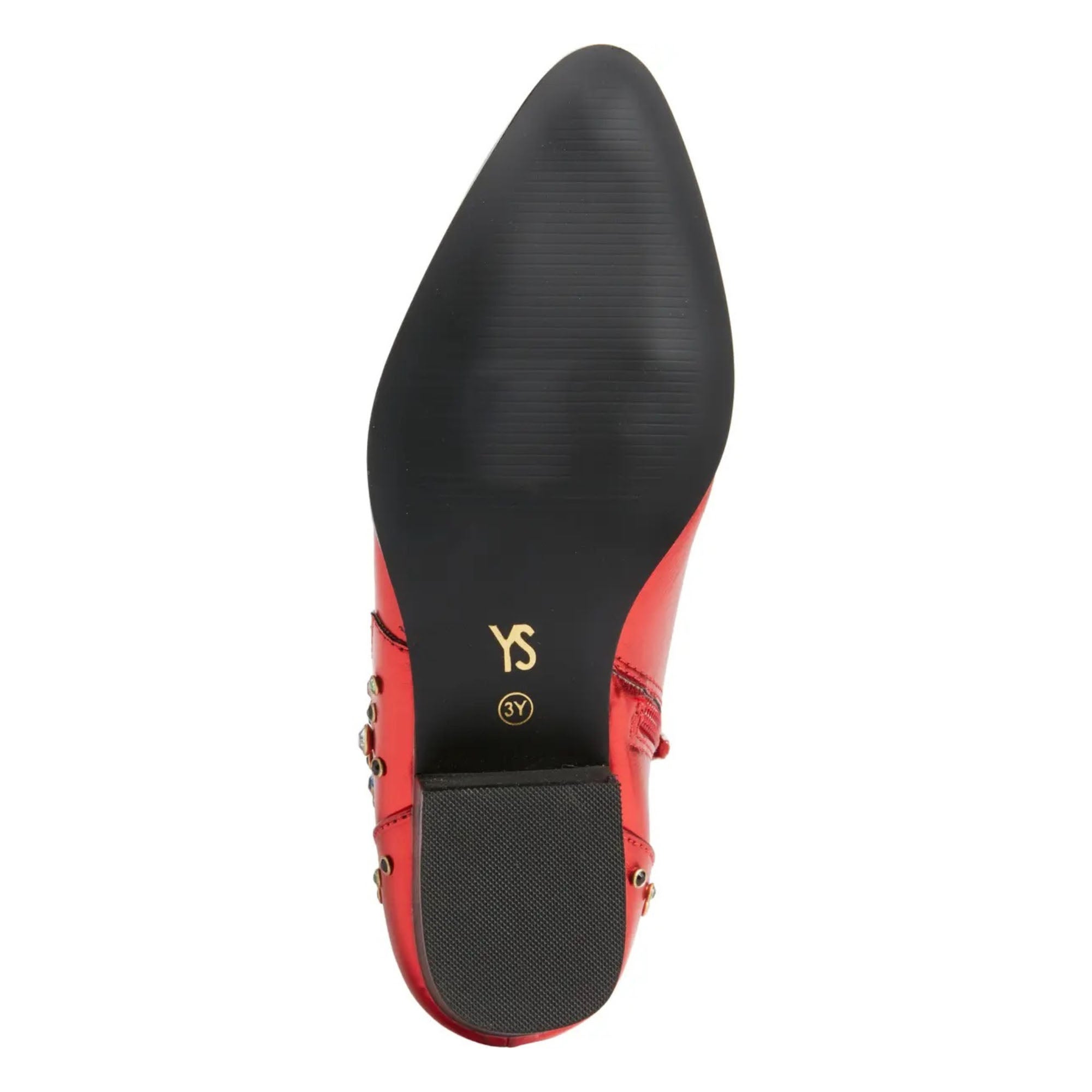 Miss Dallas Gem Western Boot in Red - Kids - Yosi Samra  - Kids' Boots