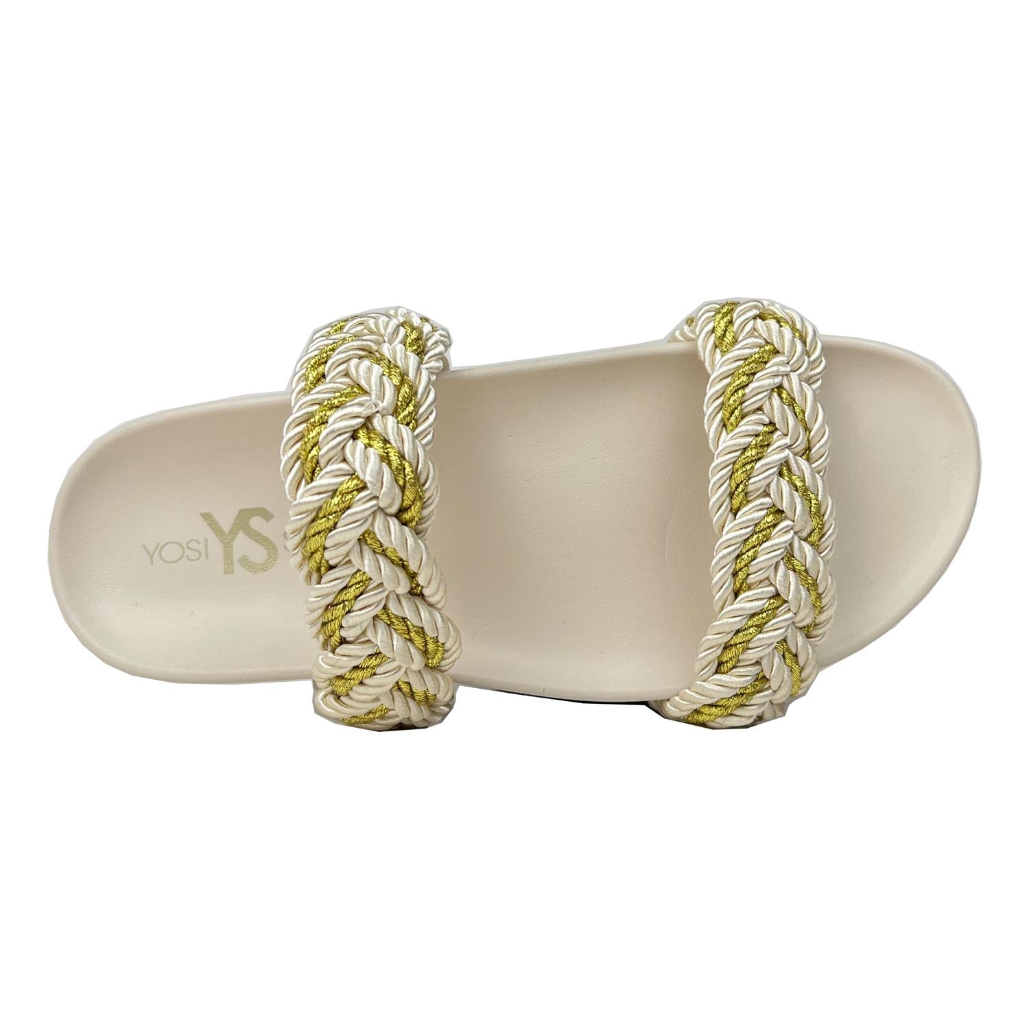 Michelle Braided Sandal in Gold