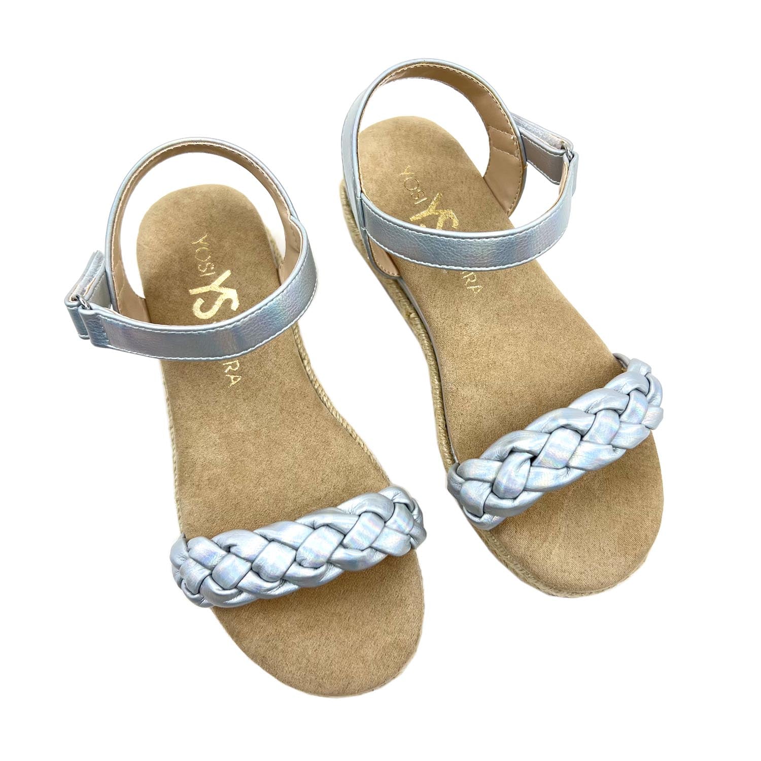 Miss April Wedge Sandal in Iridescent - Kids - Yosi Samra  - Kids' Sandals