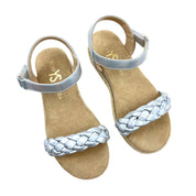 Miss April Wedge Sandal in Iridescent - Kids - Yosi Samra  - Kids' Sandals