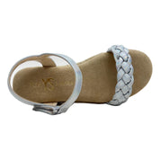 Miss April Wedge Sandal in Iridescent - Kids - Yosi Samra  - Kids' Sandals