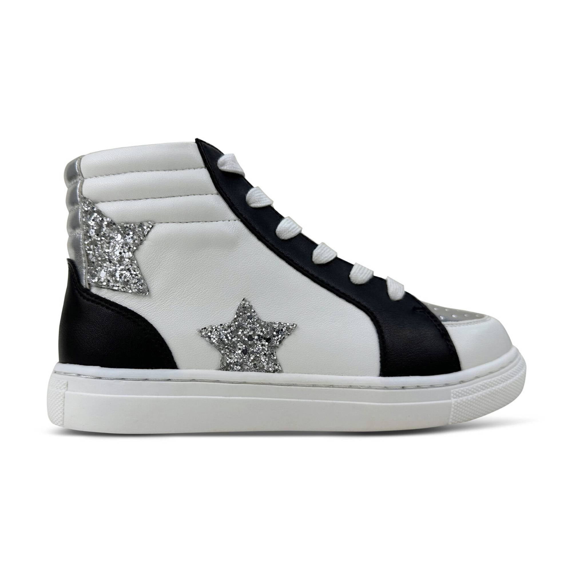 Miss Hannah Sneaker in Black & White - Kids - Yosi Samra  - Kids' Sneakers