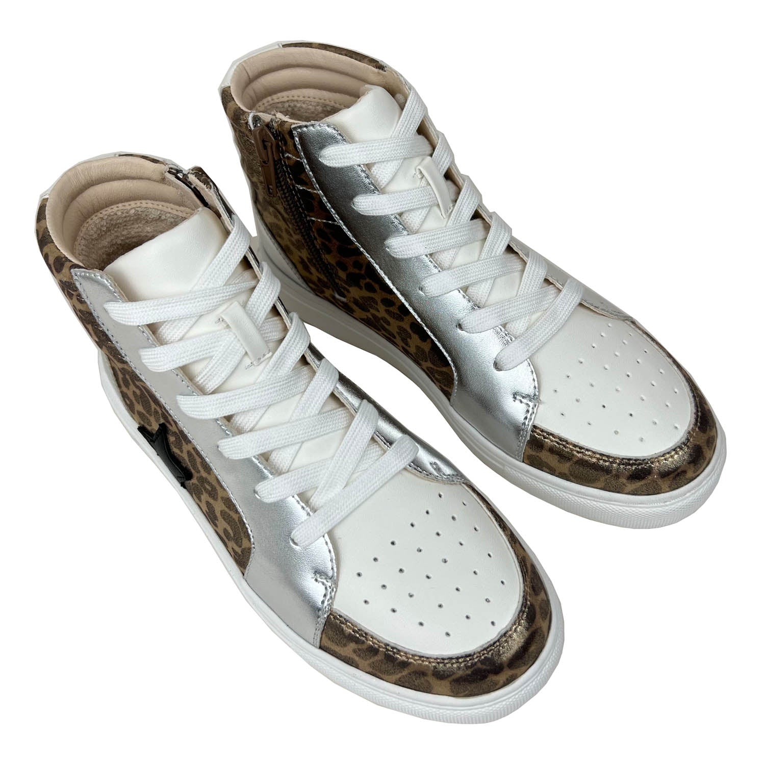 Miss Hannah Sneaker in Leopard - Kids - Yosi Samra  - Kids' Sneakers