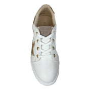 Miss Harper Sneaker in White & Gold - Kids - Yosi Samra  - Kids' Sneakers