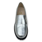 Miss Lydia Loafer in Silver - Kids - Yosi Samra  - Kids' Flats