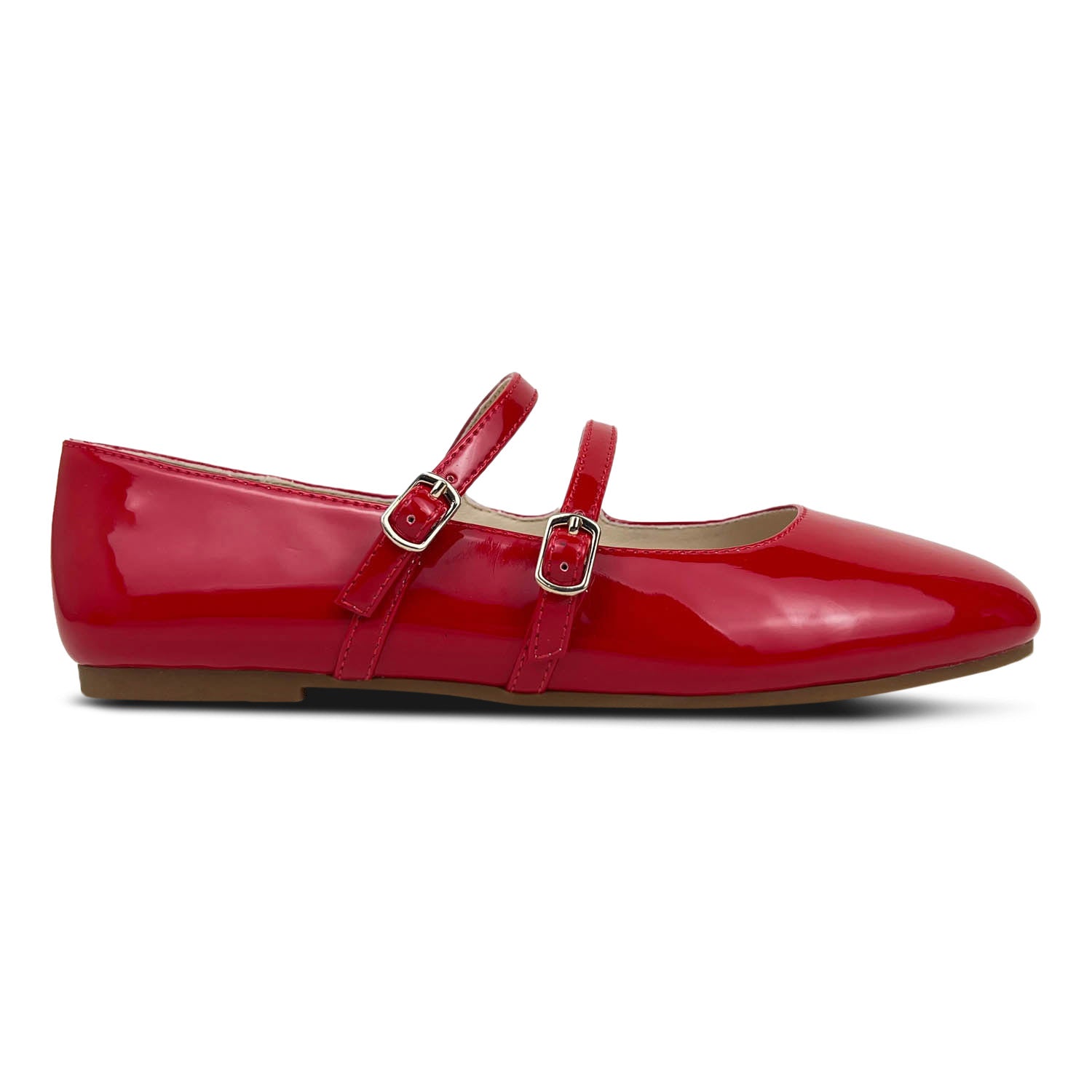Miss Mary Flat in Red Patent - Kids - Yosi Samra  - Kids' Flats