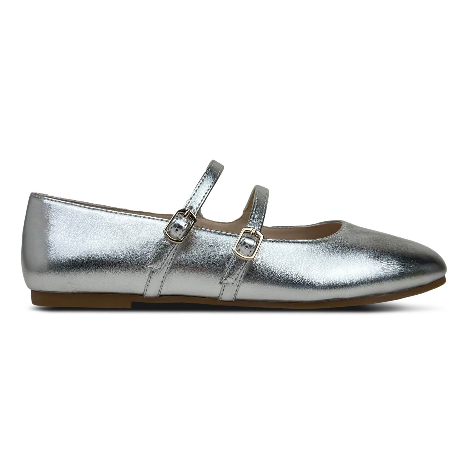 Miss Mary Flat in Silver - Kids - Yosi Samra  - Kids' Flats