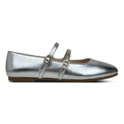 Miss Mary Flat in Silver - Kids - Yosi Samra  - Kids' Flats