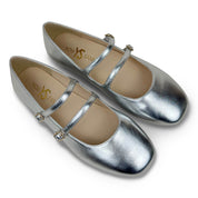 Miss Mary Flat in Silver - Kids - Yosi Samra  - Kids' Flats