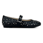 Miss Sadie Ballet Flat in Black Studs - Kids - Yosi Samra  - Kids' Flats
