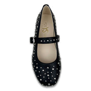 Miss Sadie Ballet Flat in Black Studs - Kids - Yosi Samra  - Kids' Flats
