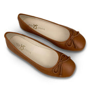 Miss Sadie Ballet Flat in Tan - Kids - Yosi Samra  - Kids' Flats