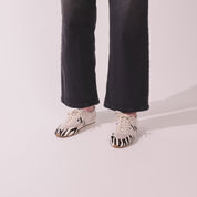 Kiah Zebra Calf Hair Mesh Casual Sneaker