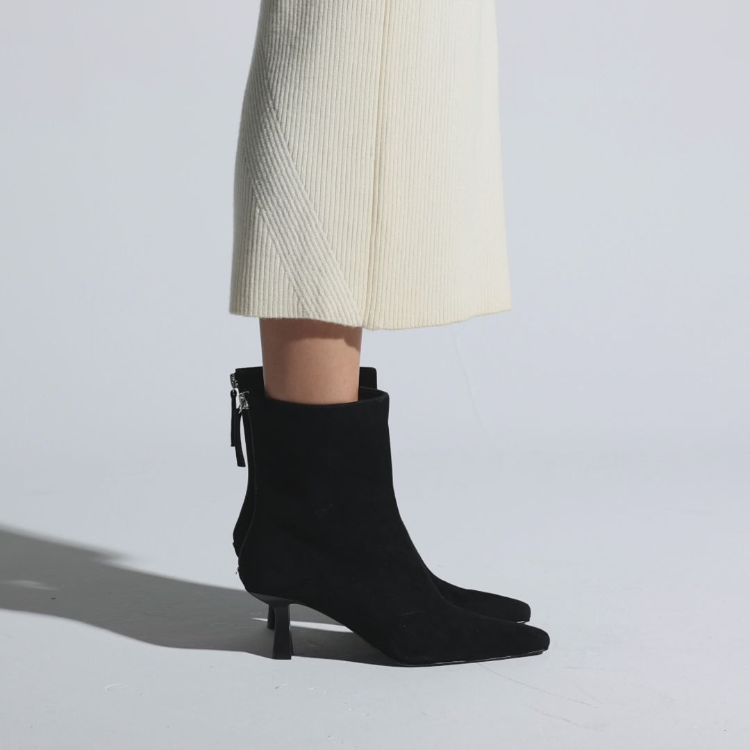 Hudson Boot in Black Suede