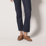 Danvers Ballet Flat in Light Brown Calf Hair