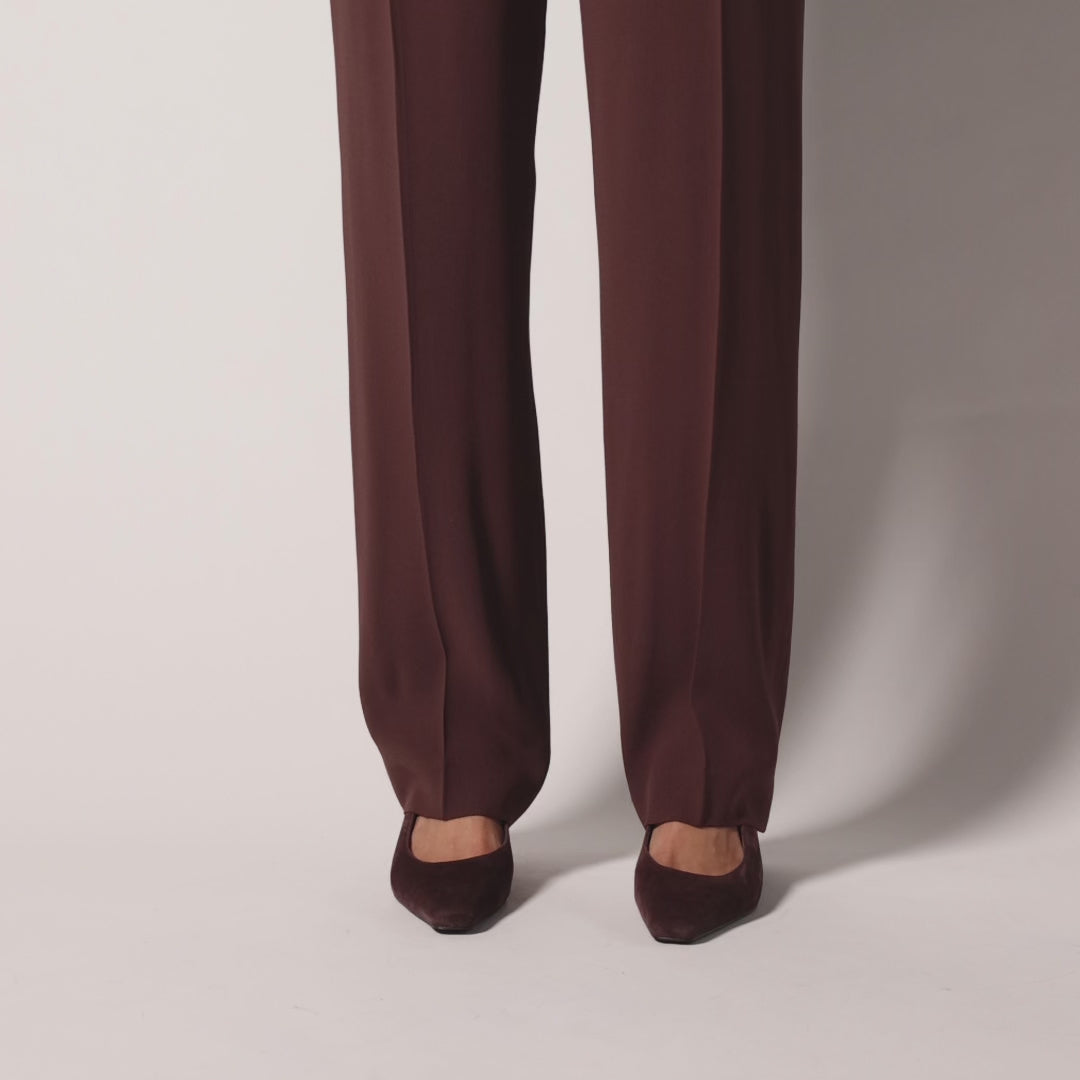 Ryder Heel in Chocolate Suede