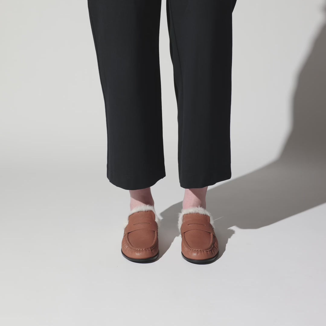 Camden Mule Loafer in Whiskey Leather