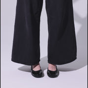 Samara Foldable Ballet Flat in Black Patent
