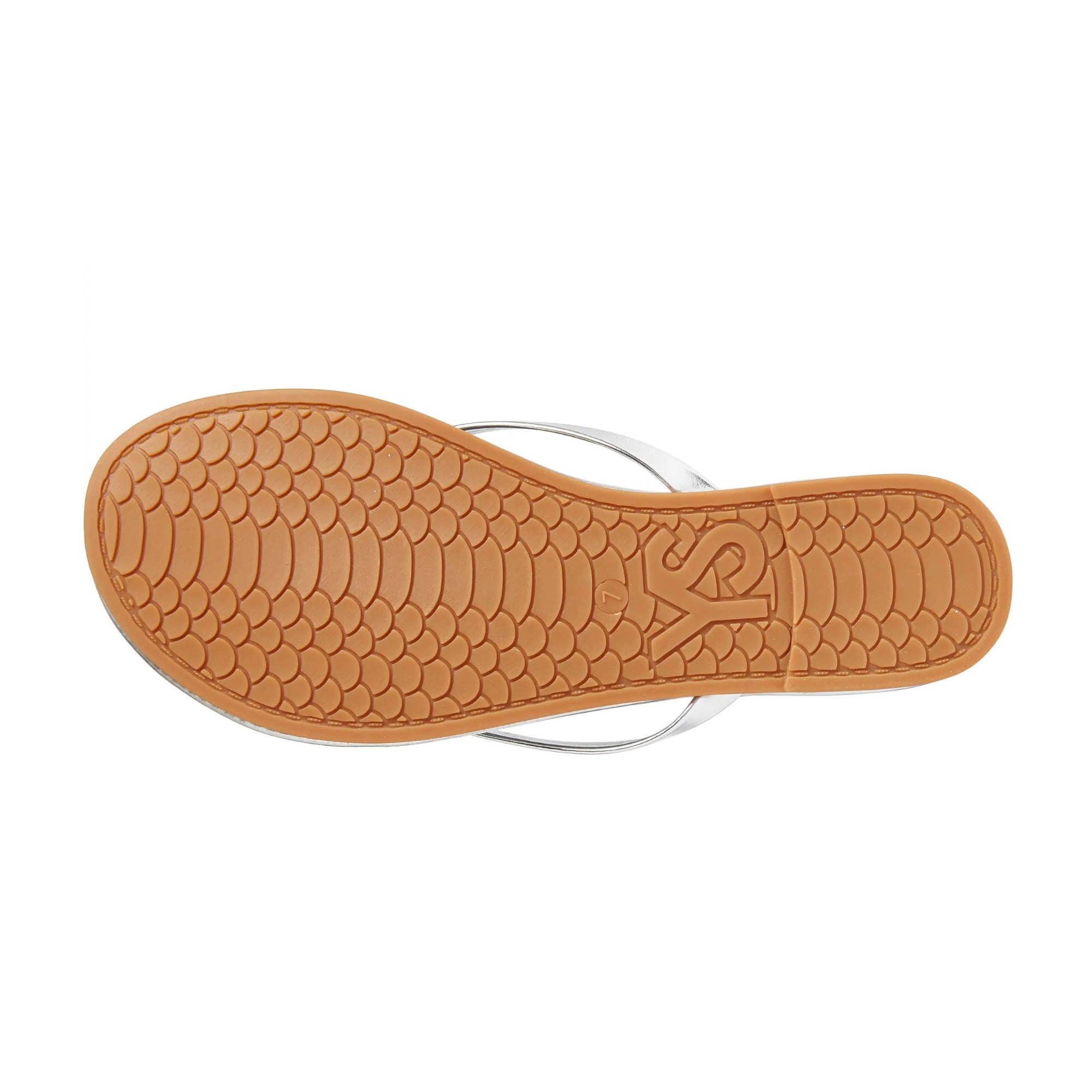 Rivington Flip Flop in Nude Patent - Yosi Samra  - Women's Sandals