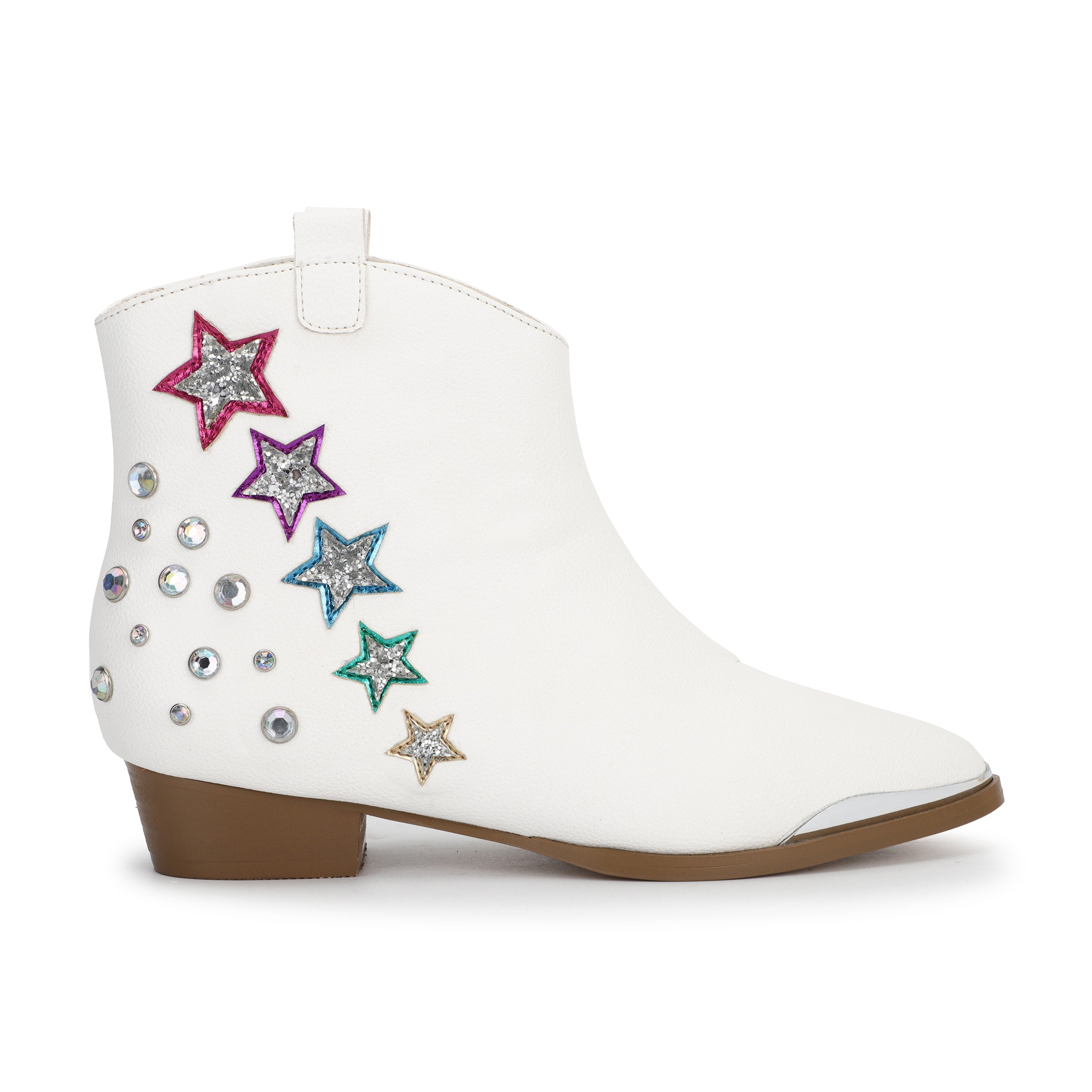 White boots with stars hotsell