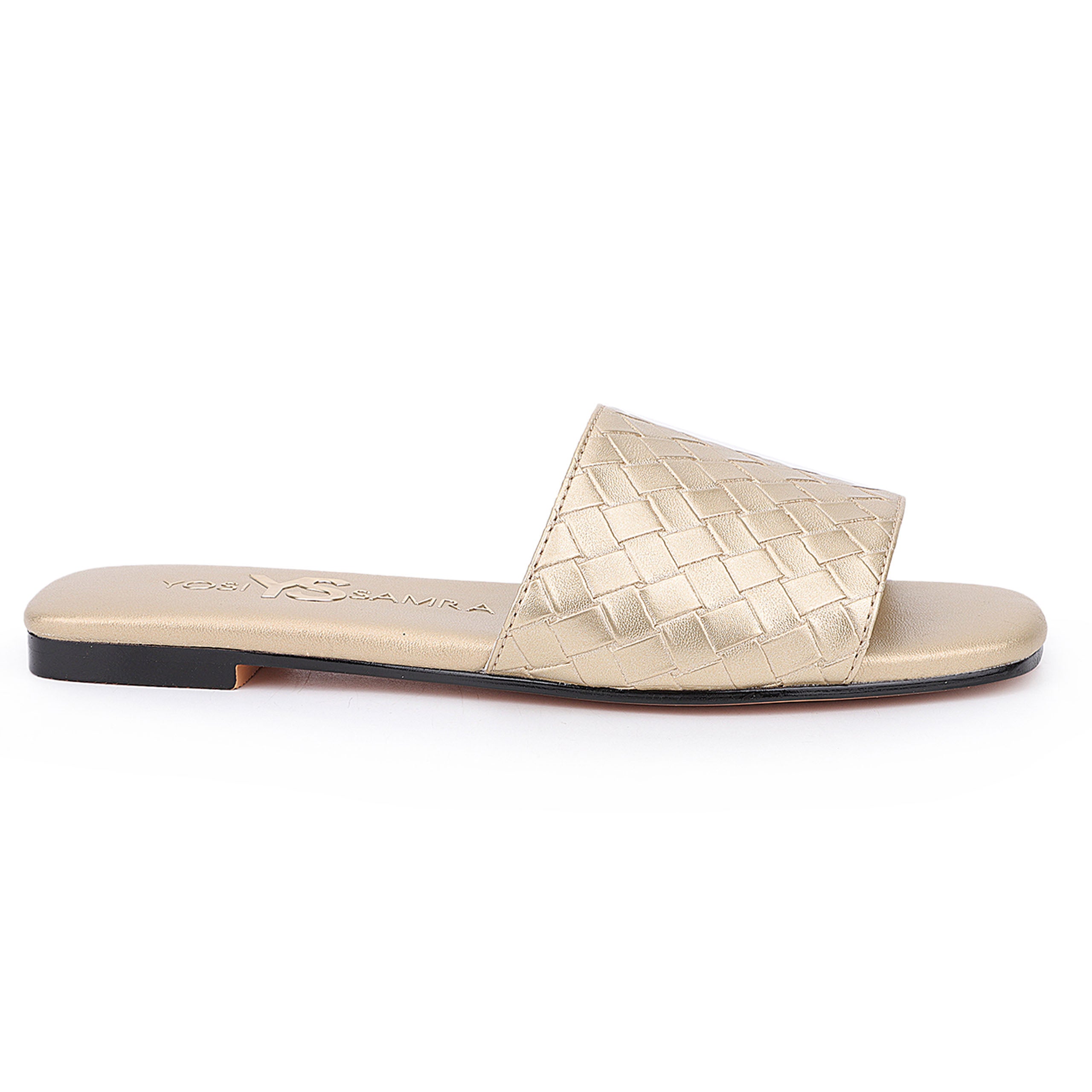 Miss Nathalie Slide in Gold - Kids - Yosi Samra  - Kids' Sandals