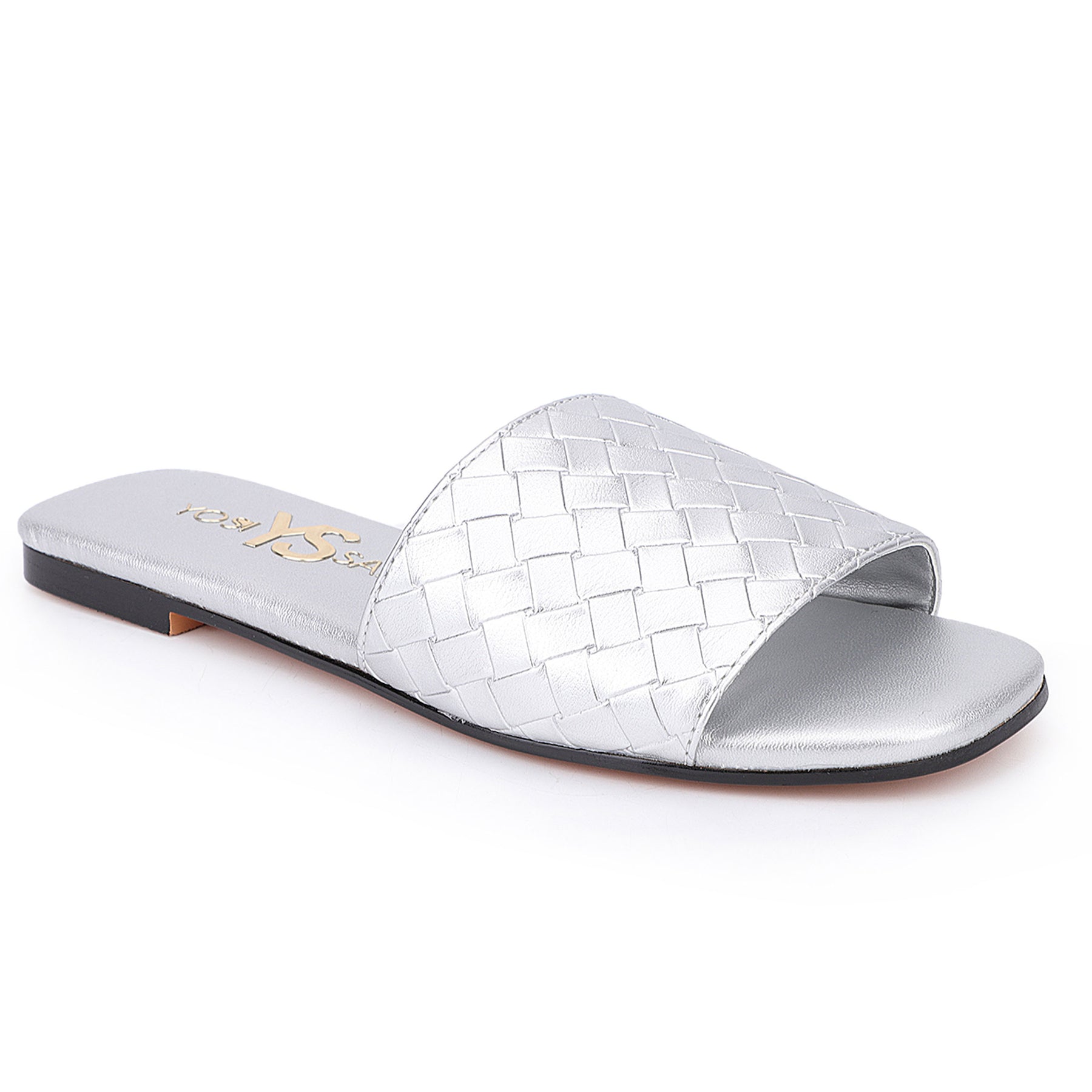 Miss Nathalie Slide in Silver - Kids