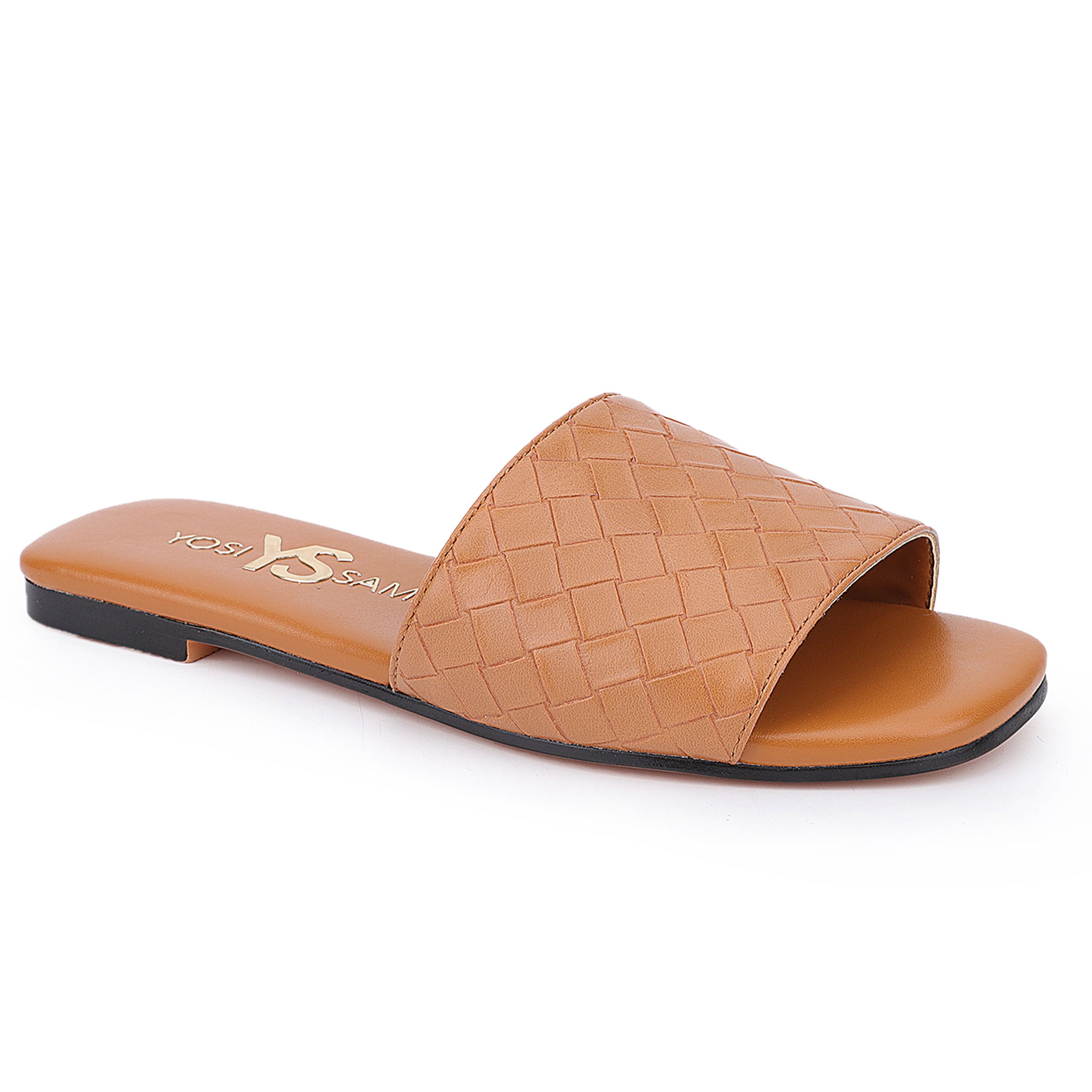 Miss Nathalie Slide in Tan - Kids - Yosi Samra  - Kids' Sandals