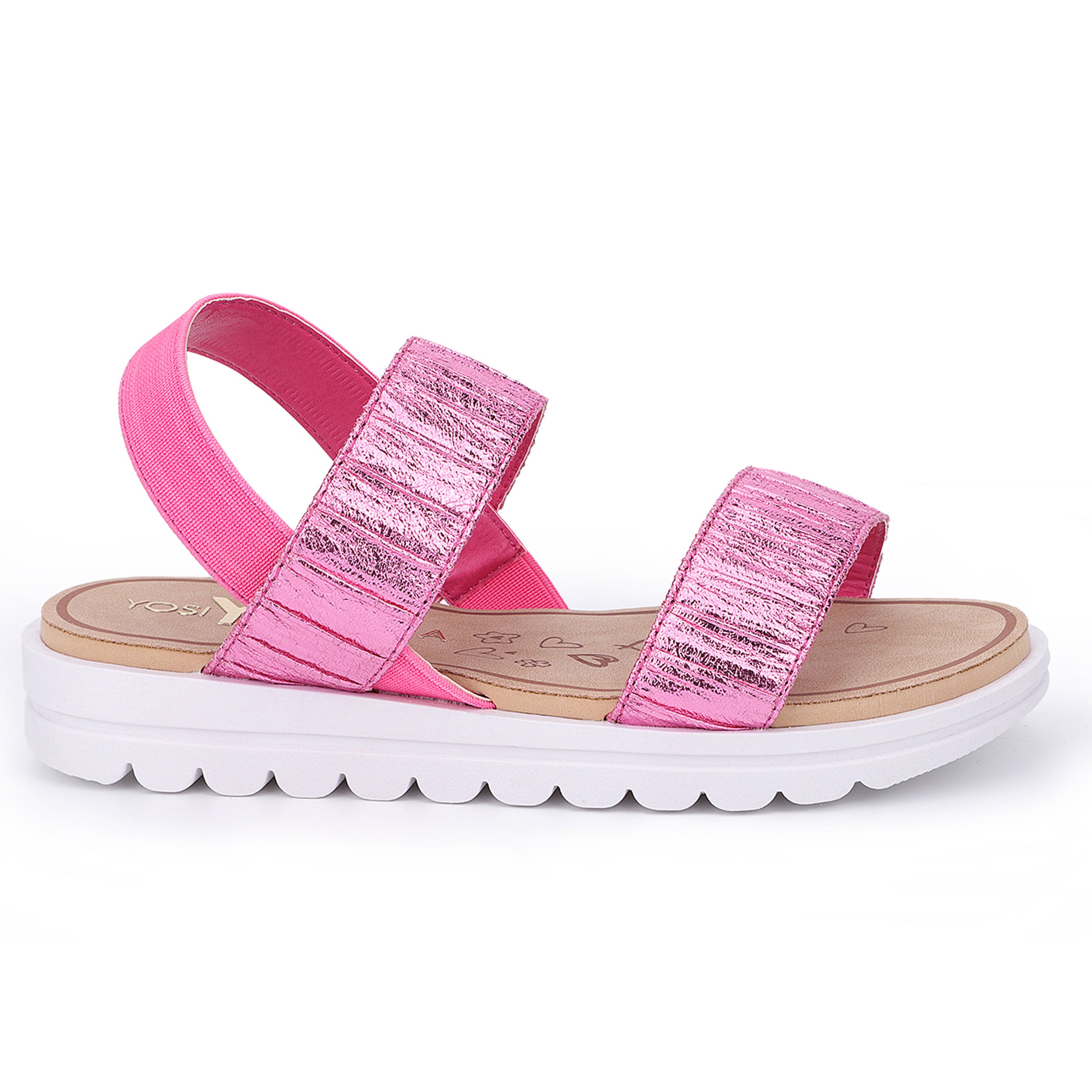 Miss Olivia Slingback Sandal in Pink Metallic - Kids