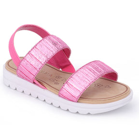 Miss Olivia Slingback Sandal in Pink Metallic - Kids