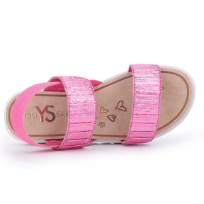 Miss Olivia Slingback Sandal in Pink Metallic - Kids