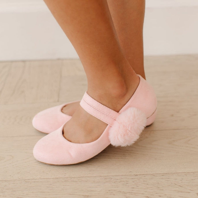 Miss Sandie Mary Jane Ballet Flat in Carnation Pink - Kids