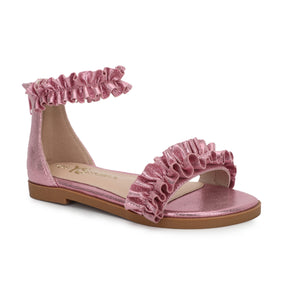 Miss Ava Sandal in Pink Metallic - Kids