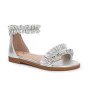 Miss Ava Sandal in Silver - Kids - Yosi Samra  - Kids' Sandals