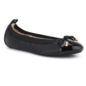 Miss Samantha Ballet Flat in Black - Kids