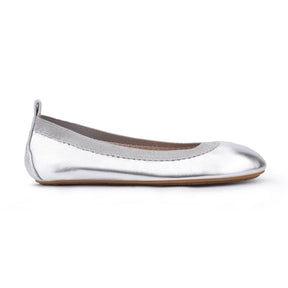 Miss Samara Ballet Flat in Silver Metallic - Kids