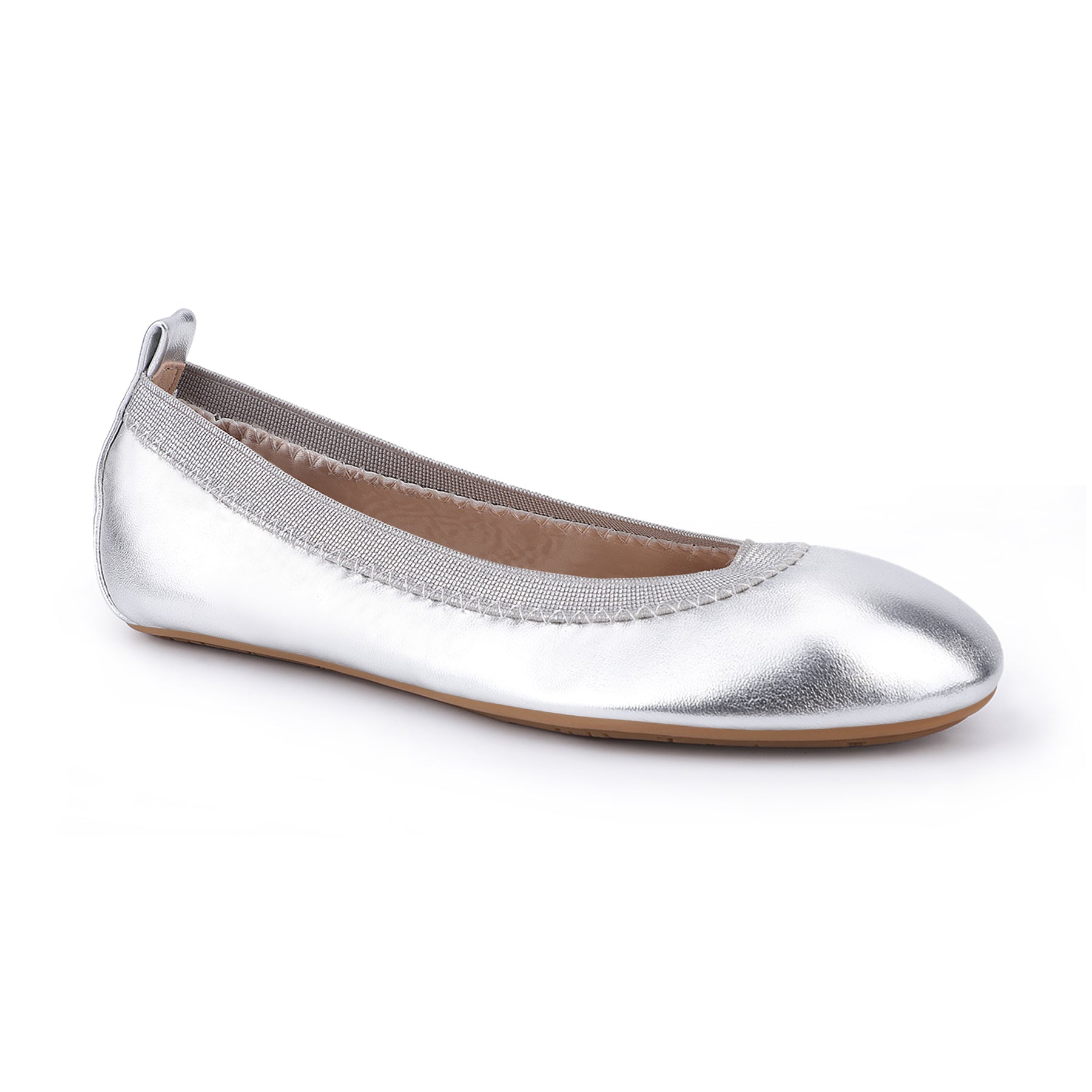 Miss Samara Ballet Flat in Silver Metallic - Kids